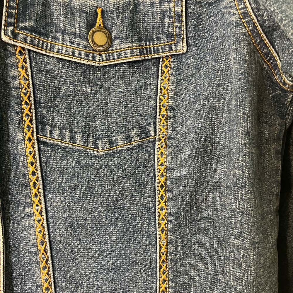 Will Smith Medium Denim Jacket With Some Great De… - image 7